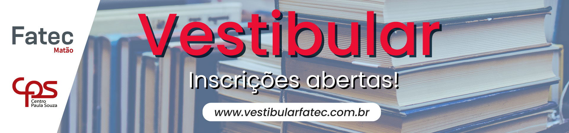 Inscrições abertas para o vestibular